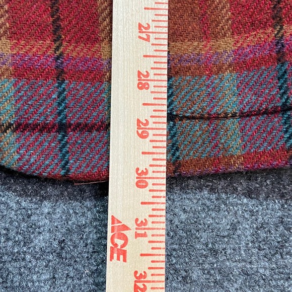 Vintage Jennifer Moore Blazer Women's Medium Multi-Color Plaid Wool Blend Jacket - Picture 8 of 11